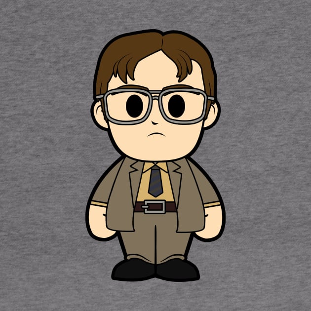 dwight schrute the office chibi by nataliawinyoto